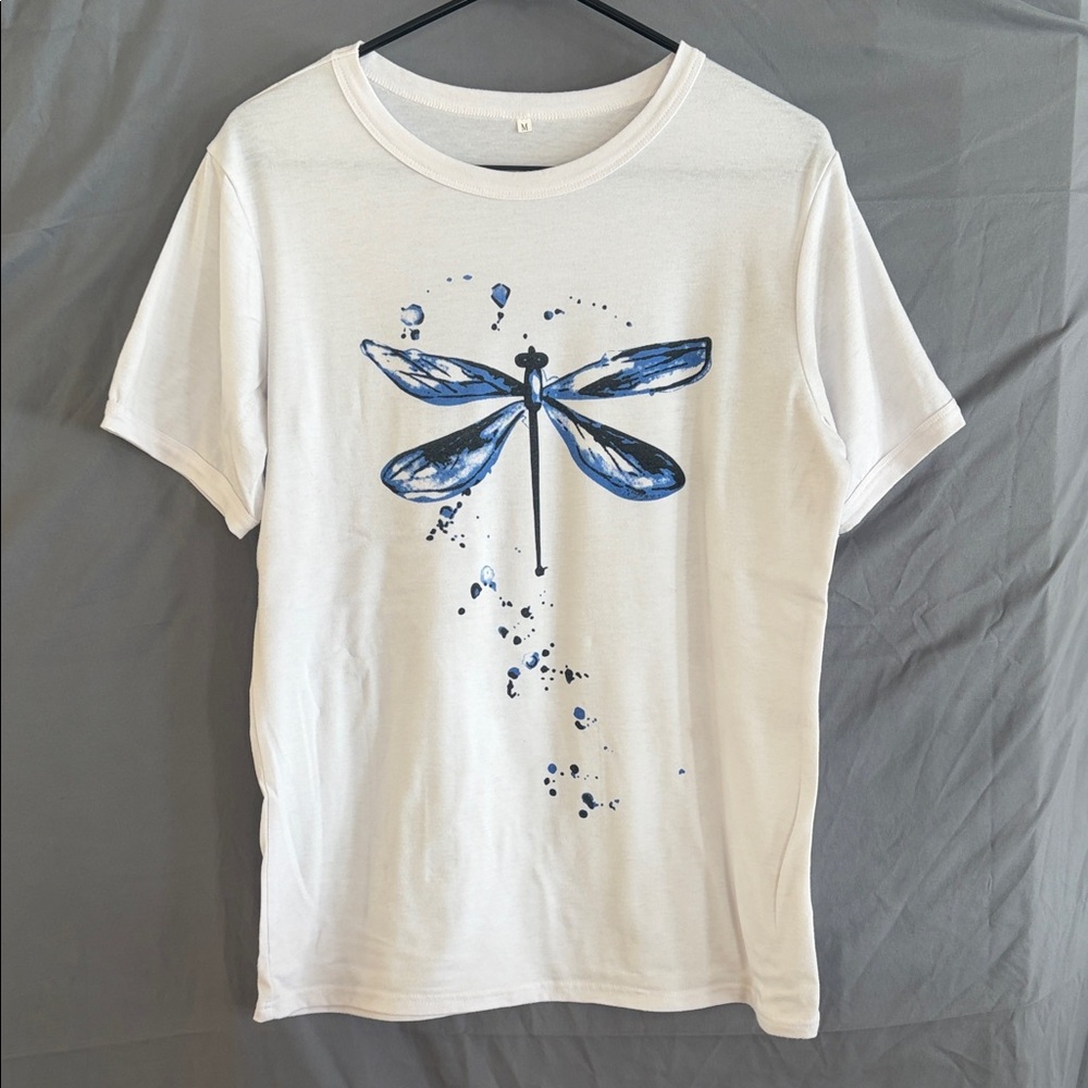 White Dragonfly Women T-Shirt